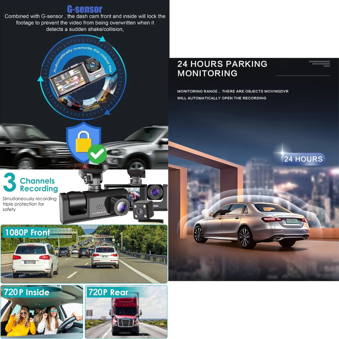 Front, Rear & Interior High Definition Dash Camera