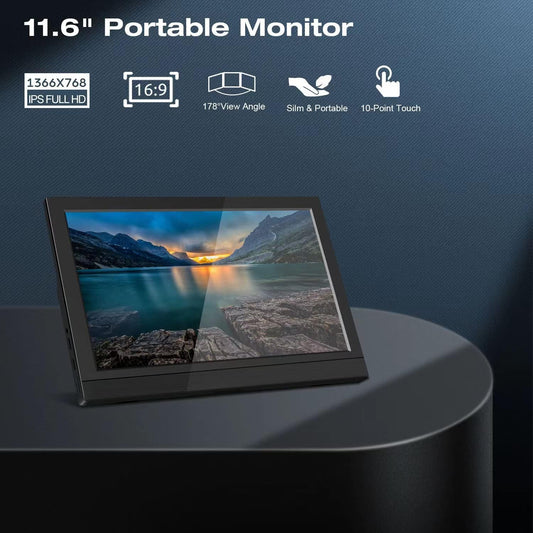 Travel Size Portable Monitor With 11.6 Inch Display