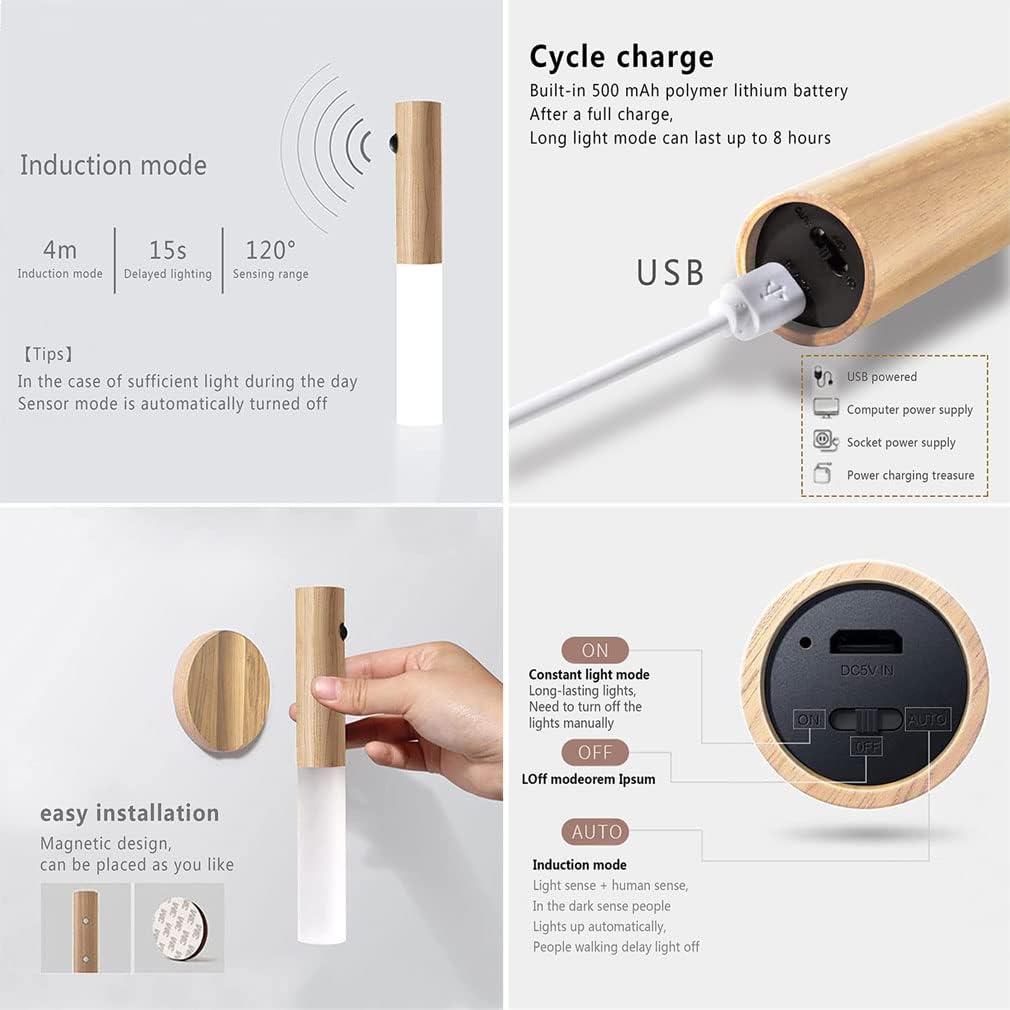Portable Plug & Play Motion Sensor Night Light