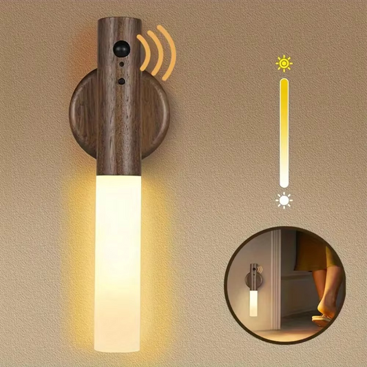 Portable Plug & Play Motion Sensor Wood Light Stick