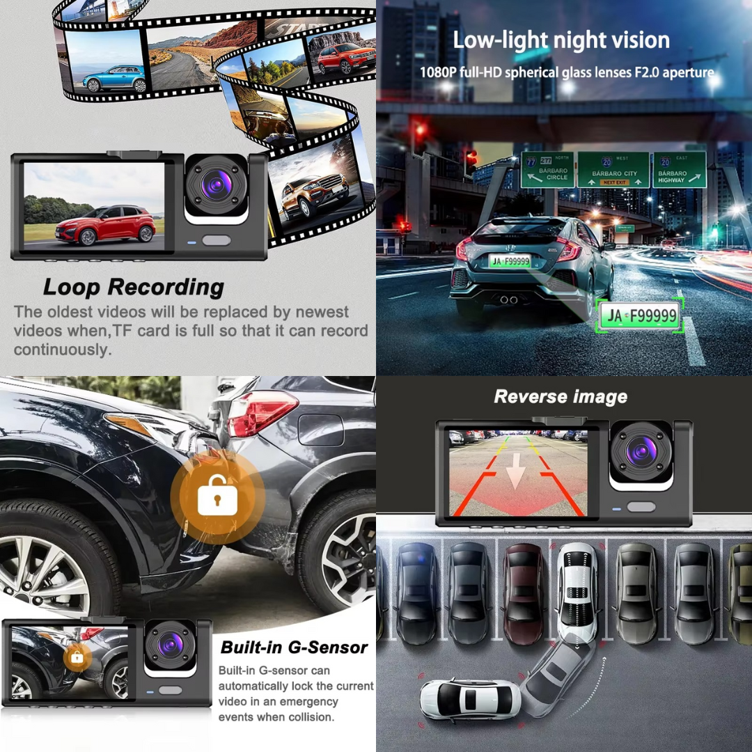 Front, Rear & Interior High Definition Dash Camera