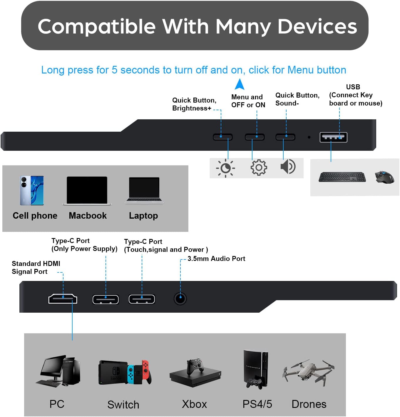 11.6 inch Portable Monitor