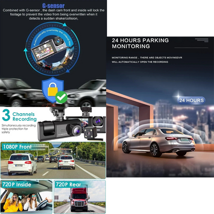 Front, Rear & Interior High Definition Dash Camera