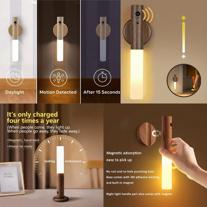 Portable Plug & Play Motion Sensor Night Light
