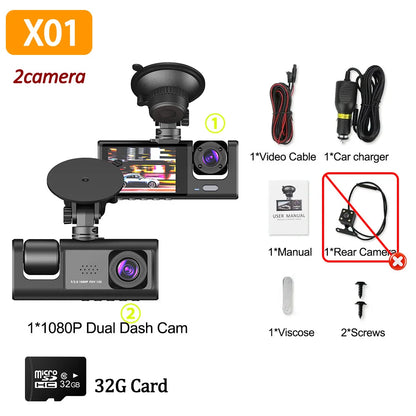Front, Rear & Interior High Definition Dash Camera