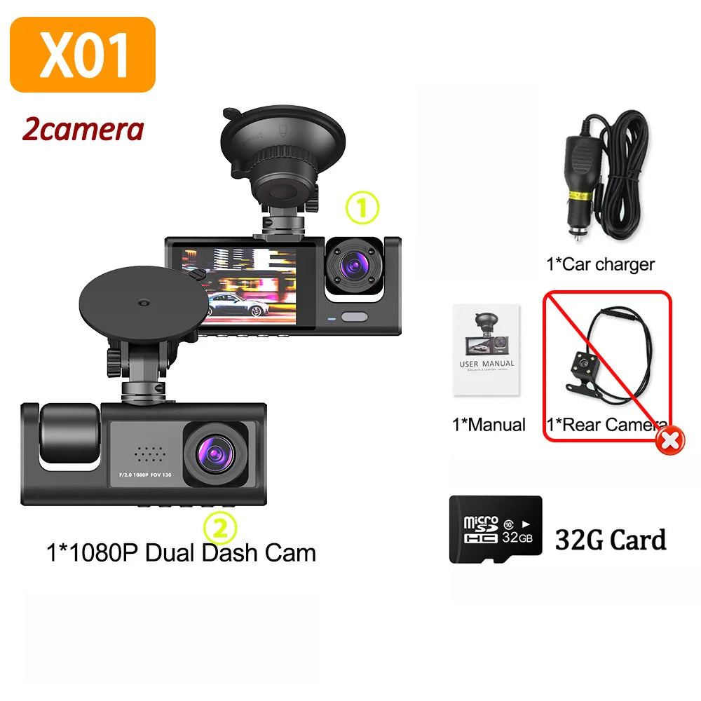 Front, Rear & Interior High Definition Dash Camera