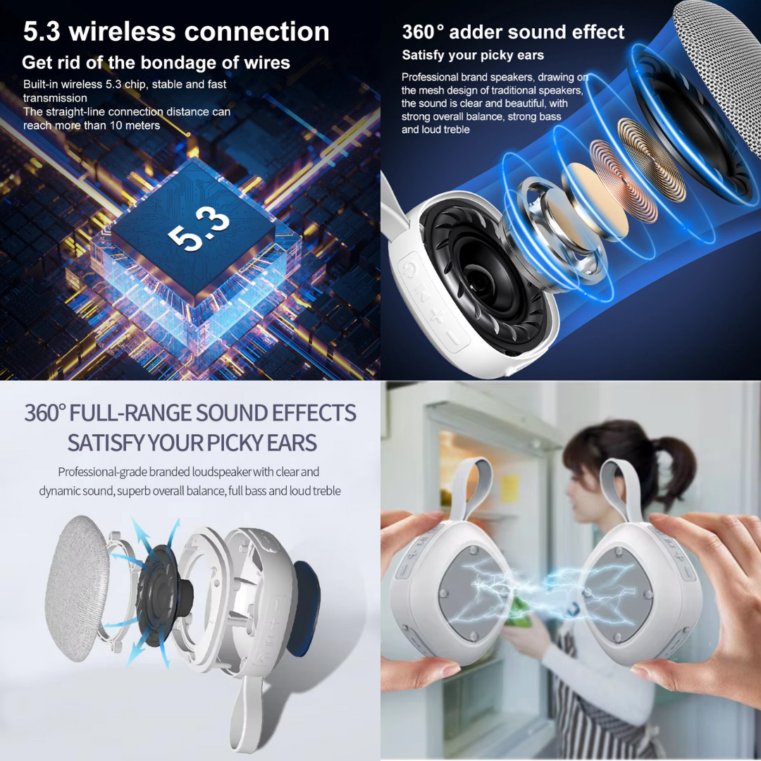 Waterproof, Magnetic and Durable Bluetooth Speaker